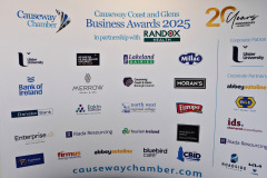At the launch of Causeway Coast and Glens Business Awards 2025 in partnership with Randox Health and organised through the Causeway Chamber of Commerce.    01 Awards Launch