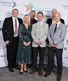 Causeway Chamber President James Kilgore with his colleagues from Danske Bank at The Causeway Chamber of Commerce CC&G People Awards 2024 in partnership with Go Succeed (NI Business Support) held at the Lodge Hotel.
