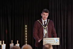 Mayor Ciaran McQuillan at The Causeway Chamber of Commerce CC&G People Awards 2024 in partnership with Go Succeed (NI Business Support) held at the Lodge Hotel.