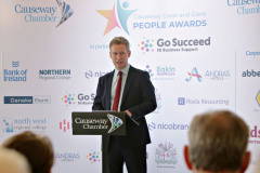At Portrush Town Hall for the People Awards Launch hosted by the Causeway Chamber of Commerce and Causeway Coast & Glens Borough Council.    35 Chamber People Awards
