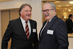 Robert Wilson of River House with Ian Donaghey of Irwin Donaghey Stockman at the Lodge Hotel for the Danske Bank's Economic Review in association with the Causeway Chamber of Commerce.    04Clancy Photography