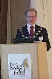 Chamber President Murray Bell addressing guests at the Lodge Hotel for the Danske Bank's Business Breakfast Economic Review in association with the Causeway Chamber of Commerce.     15Clancy Photography