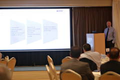 Danske Bank's Brian Telford, Head of Markets, speaking at the Danske Bank's Business Breakfast Economic Review in association with the Causeway Chamber of Commerce.     16Clancy Photography