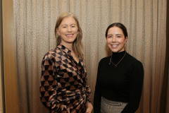 Camilla Long of Bespoke Communications with Amy Glasgow of Turley Legal at the Danske Bank Economic Briefing breakfast held at the Lodge Hotel, Coleraine in association with the Causeway Chamber of Commerce.    04 Danske Economic Briefing