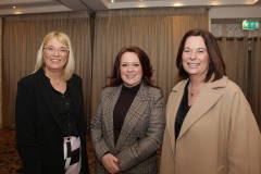 Causeway Chamber's Annette Deighan with Joanne McLaughlin of CC&G Council and Jayne Taggart CEO of Enterprise Causeway at the Danske Bank Economic Briefing breakfast held at the Lodge Hotel, Coleraine in association with the Causeway Chamber of Commerce.    06 Danske Economic Briefing