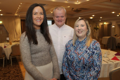 From the Dept for Communities Jobs and Benefits are Catherine Lagan, Alan McConaghie and Louise Boyle at the Danske Bank Economic Briefing breakfast held at the Lodge Hotel, Coleraine in association with the Causeway Chamber of Commerce.    07 Danske Economic Briefing