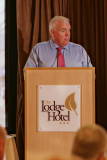 Chamber President David Boyd welcoming all to the Lodge Hotel for the Causeway Chamber of Commerce Business Breakfast in association with Danske Bank.     19 Breafast Danske Bank