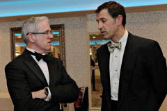 Johnny O'Brien of Capita with Richard Baker Director at Causeway Council at the Annual President's Dinner held in the Lodge Hotel.      05 Causeway