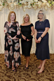 Pamela Doherty and Angela Stewart of Autoline Insurance with Annette Deighan Chamber Operations Manager at the Annual President's Dinner held in the Lodge Hotel. 13 Causeway