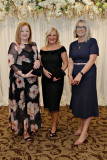 Pamela Doherty and Angela Stewart of Autoline Insurance with Annette Deighan Chamber Operations Manager at the Annual President's Dinner held in the Lodge Hotel.      13 Causeway