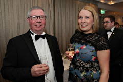 At the Annual President's Dinner held in the Lodge Hotel are Declan O'Malley of the Diamond Centre and from Boots Frances-Ann Archibald.       16 Causeway