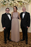 Cllrs Aaron Callum, Stephanie Quigley and Philip Anderson at the Annual President's Dinner held in the Lodge Hotel. 17 Causeway