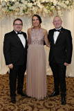 Cllrs Aaron Callum, Stephanie Quigley and Philip Anderson at the Annual President's Dinner held in the Lodge Hotel.       17 Causeway