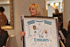 Real Madrid FC shirt up for charity auction at the Annual President's Dinner held in the Lodge Hotel.    42 Causeway