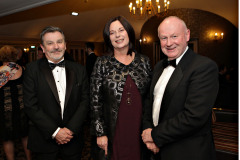From Causeway Enterprise are Leo Mullan and CEO Jayne Taggart with Mervyn Whyte of the NW 200 at the Annual President's Dinner held in the Lodge Hotel.       19 Causeway