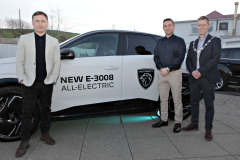 At the President\'s Annual Dinner, held at the Royal Court, James Kilgore President Causeway Chamber with event partner Lexy Halliday M.D. of Halliday Automotive and special guest boxer Carl Frampton MBE. 10 Presidents Dinner Formal