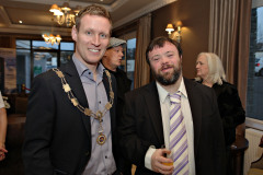 James Kilgore President Causeway Chamber welcomes Oscar winner James Martin to the VIP drinks reception before the President\'s Annual Dinner, held at the Royal Court. 15 Presidents Dinner Formal