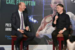 BBC\'s Stephen Watson in conversation with special guest boxer Carl Frampton MBE at the President\'s Annual Dinner held at the Royal Court.    50 Presidents Dinner Formal