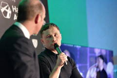 BBC\'s Stephen Watson in conversation with special guest boxer Carl Frampton MBE at the President\'s Annual Dinner held at the Royal Court.    57 Presidents Dinner Formal
