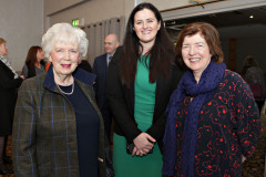 Mrs Joan Christie, Lord Lieutenant for Co Antrim with Claire Sugden MLA and Sue Gray, Permanent Sec for the Dept of Finance at the Causeway Chamber's President's Business Lunch.   06 Presidents Lunch