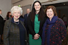 Mrs Joan Christie, Lord Lieutenant for Co Antrim with Claire Sugden MLA and Sue Gray, Permanent Sec for the Dept of Finance at the Causeway Chamber's President's Business Lunch.   06 Presidents Lunch