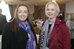 From City of Derry Airport Charlene Shongo and Lisa Coyle at the Causeway Chamber's President's Business Lunch.   11 Presidents Lunch
