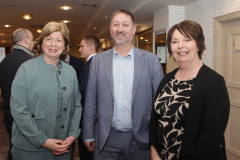 Catherine O'Mullan Director of Curriculum at NWRC, Steven Frazer of City of Derry Airport and Director of Curriculum at NRC Christine Brown at the Causeway Chamber of Commerce Presidents Lunch held at the Lodge Hotel.      14 Presidents Lunch