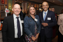From the Bank of Ireland Glen Murray and Gaile Ritchie with Rajesh Rana Director of the Andras House Hotel Group at the official opening of the Riverside Hotel Coleraine.         13 Riverside Hotel Coleraine
