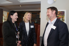 Vicky Green Associate Director of Business Development at Andras House Hotel Group with Karen Yates CEO Causeway Chamber of Commerce and Steve Frazer of City of Derry Airport at the official opening of the Riverside Hotel Coleraine.    01 Riverside Hotel Coleraine