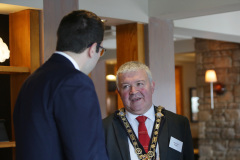 Causeway Coast and Glens Council Mayor Cllr Ivor Wallace at the official opening of the Riverside Hotel Coleraine.     03 Riverside Hotel Coleraine