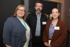 Tracy Steele and Brian Shaw of Triangle Progression to Employment with Jacqueline Canning of the Andras House Hotel Group at the official opening of the Riverside Hotel Coleraine.    07 Riverside Hotel Coleraine