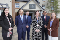 Rajesh Rana Director of the Andras House Hotel Group (2nd from left) with colleagues at the official opening of the Riverside Hotel Coleraine. 40 Riverside Hotel Coleraine
