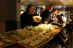Guests having lunch during the official opening of the Riverside Hotel Coleraine.      39 Riverside Hotel Coleraine