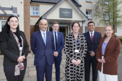 Rajesh Rana Director of the Andras House Hotel Group (2nd from left) with colleagues at the official opening of the Riverside Hotel Coleraine.       40 Riverside Hotel Coleraine