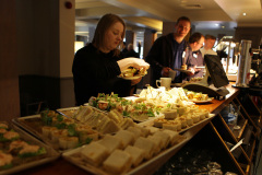 Guests having lunch during the official opening of the Riverside Hotel Coleraine.      39 Riverside Hotel Coleraine