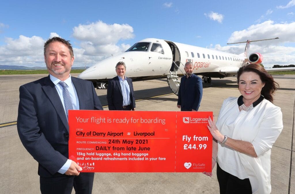 Welcome back as City of Derry Airport – Liverpool flights resume