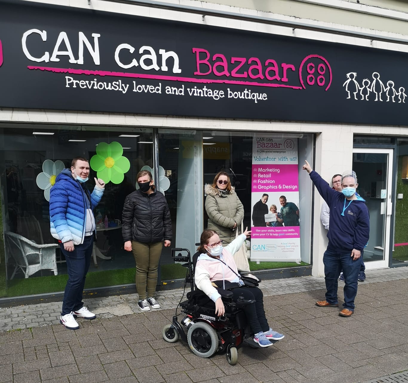 Image 1 Coleraine Base members checking out the new sign.jfif