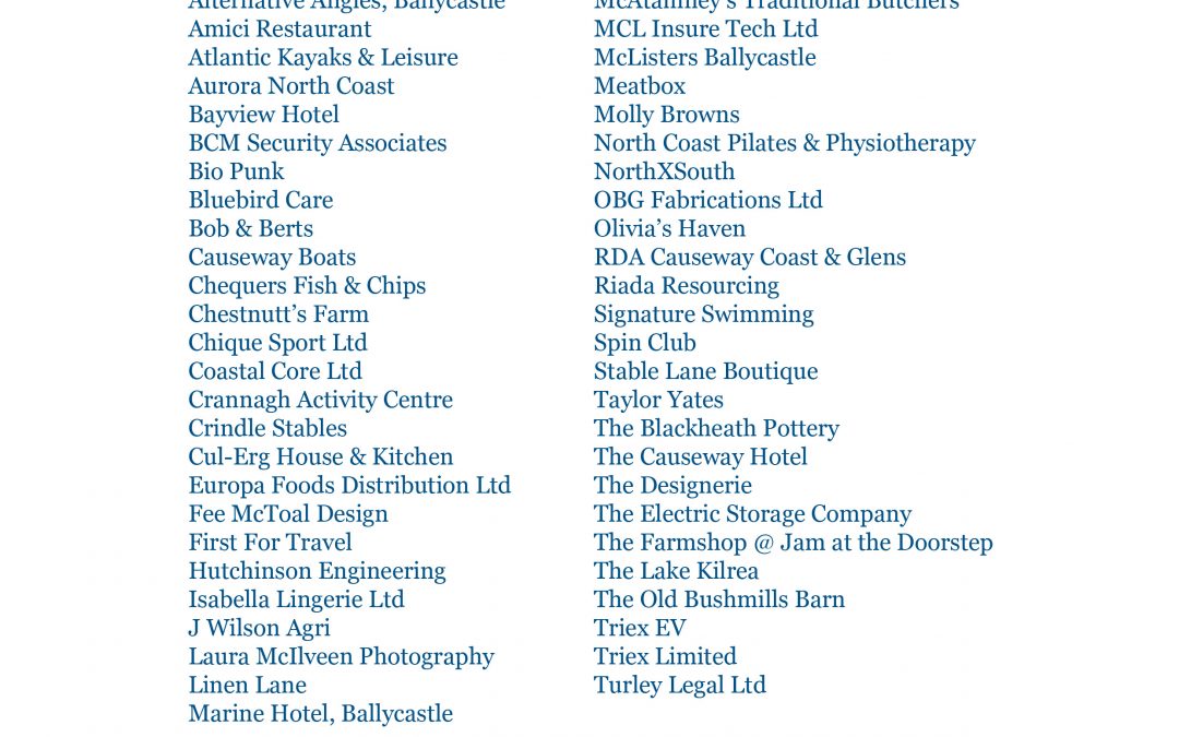 Business Awards Finalists Announced