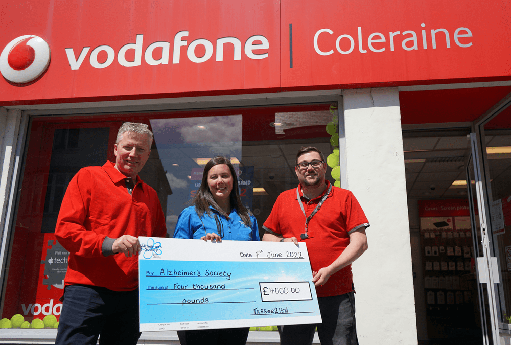 Tassee2ltd (Vodafone Partner) take on Slieve Donard and raise £4000 for Alzheimer’s Society