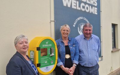 Ballymena Causeway Credit Union Receives Funding from National Lottery for Life-Saving Defibrillator