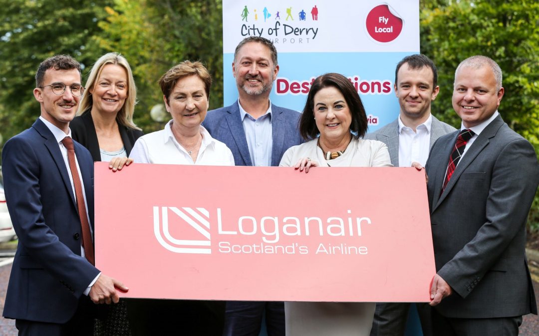 Loganair Global Connections from City of Derry Launched with  Northwest Business Leaders